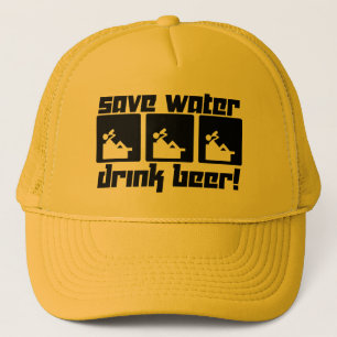 Bespaar de Drink van water. Trucker Pet