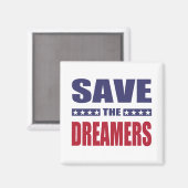 Bespaar de dromers magneet (Voorkant / Achterkant)