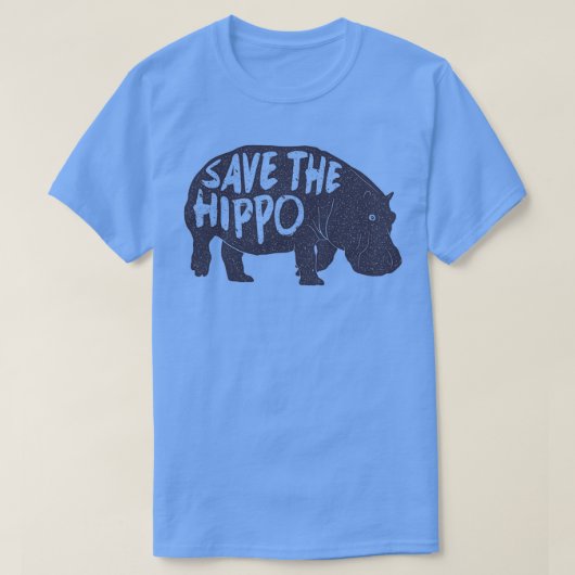 BESPAAR DE HIPPO T-SHIRT (Design voorkant)