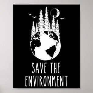 Bespaar de Natuur op de Dag van de Aarde Poster
