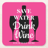 BESPAAR de onderzetters van de aangepaste partij v (Voorkant)