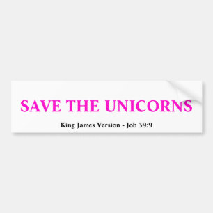 BESPAAR DE UNICORNS BUMPERSTICKER