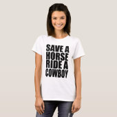 BESPAAR EEN HORSE RIDE EEN KWEEK T-SHIRT (Voorkant volledig)