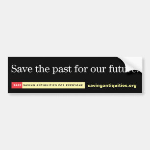Bespaar het verleden voor onze toekomstige bumpers bumpersticker