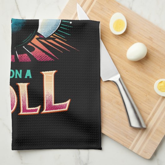 Bespaar me Im op een Roll - Bowling Theedoek (Quarter Fold)