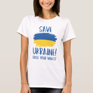 Bespaar Oekraïne en toon je stem T-shirt