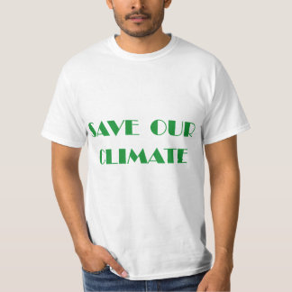 Bespaar ons klimaat t-shirt