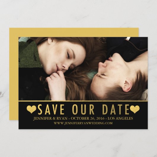 BESPAAR ONZE DATUM | BEWAREN VAN DE DATUM SAVE THE DATE (Voorkant / Achterkant)