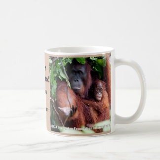 Bespaar orangutanen bedreigd dier koffiemok