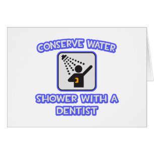 Bespaar water.. Douche met een tandarts