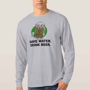 BESPAAR WATER. DRINK BEER. T-shirt