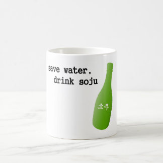 Bespaar water, drink Soju! Koffiemok