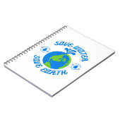 Bespaar water op Aarde Notitieboek (Linkerzijde)