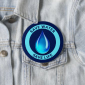 Bespaar water ronde button 4,0 cm (In situ)