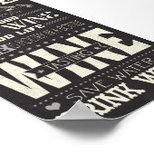 Bespaar waterwinde Drink Poster (Hoek)