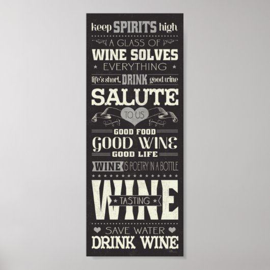 Bespaar waterwinde Drink Poster (Voorkant)