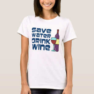 Bespaar waterwinde Drink T-shirt