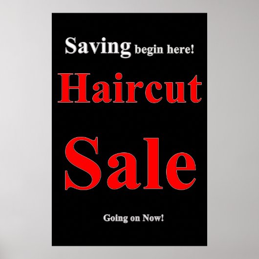 Besparing Verkoop Beauty Salon Poster (Voorkant)