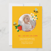 Besparty-invitaties met bessen kaart (Achterkant)