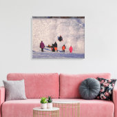 BESPOTTE SLEETHEUvel OMWOLFD Canvas Afdruk (Insitu (Woonkamer))