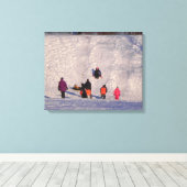 BESPOTTE SLEETHEUvel OMWOLFD Canvas Afdruk (Insitu (Houten vloer))
