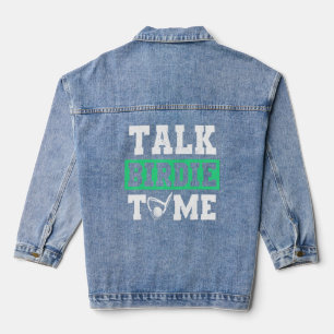 Bespreek Birdie met de caddy driver Putter Golfer Denim Jacket