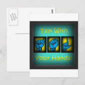 Bespreek met uw handen (2) briefkaart (Voorkant / Achterkant)