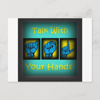 Bespreek met uw handen (2) briefkaart
