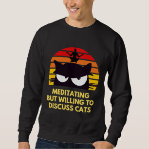 Bespreking maar bereid om katten te bespreken trui