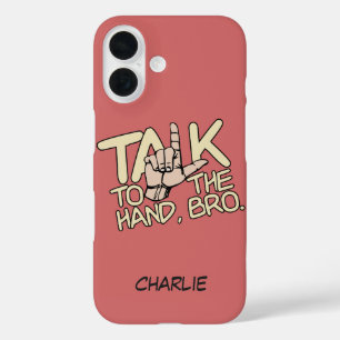 Bespreking met de handdouanenaam iPhone 16 hoesje