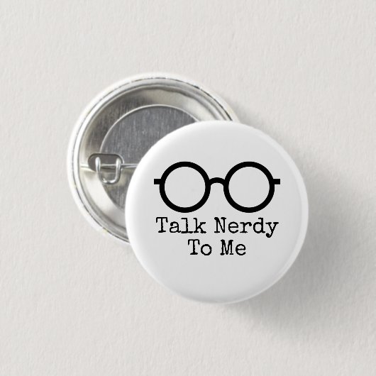 Bespreking Nerd aan Button (Voorkant /achterkant)