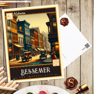 Bessemer, Alabama Antiek Briefkaart