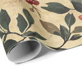 Bessen Christmas Art Cadeaupapier (Rol Hoek)