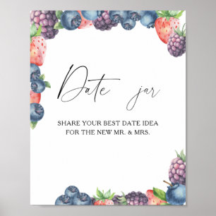 Bessen - date night ideeën. Date pot bruidsspel Poster