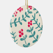 bessen en bladeren keramisch ornament (Rechts)