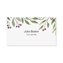 Bessen en takken waterverf elegant