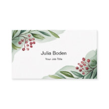 Bessen en takken waterverf tweekleurig