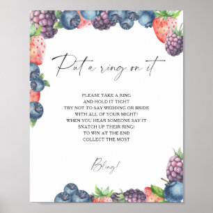Bessen - lente zet een ring aan het spel poster