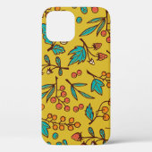 Bessen op takken, naadloze natuur. Case-Mate iPhone case (Achterkant)