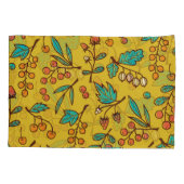 Bessen op takken, naadloze natuur. kussensloop (Achterkant)