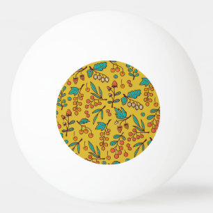 Bessen op takken, naadloze natuur. pingpongballen