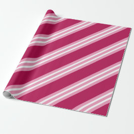 Bessenkleurige Roze Snoepjes Kerst Inpakpapier