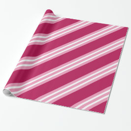 Bessenkleurige Roze Snoepjes Kerst Inpakpapier