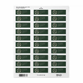 Bessenkranz Monogram Groen Etiket (Full Sheet)