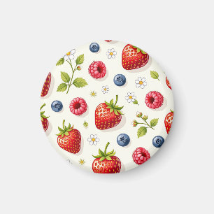Bessenschermpatroon Verse Zomerfruit Magneet