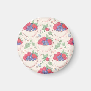 Bessenschotelpatroon Pastel Magneet