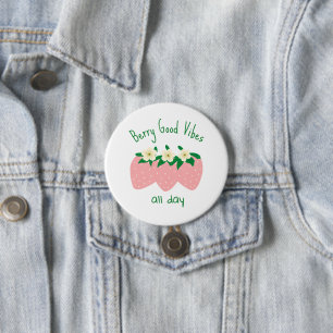 Bessenvibes de hele dag ronde button 7,6 cm