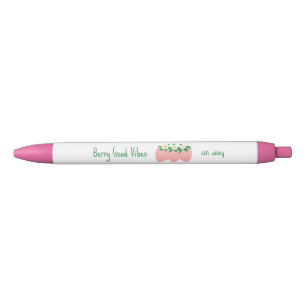 Bessenvibes de hele dag zwarte inkt pen