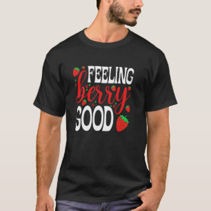 Bessenvriendelijke Zoete Aardbeiliefhebber T-shirt