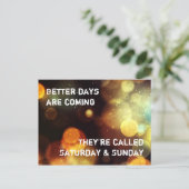 Bessere Tage werden kommen Briefkaart (Staand voorkant)
